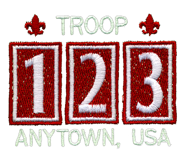 Boy Scout™ Troop Design » EB808 Troop Number Patches