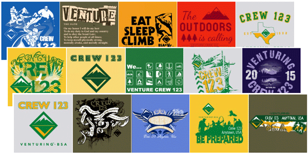 Venturing Crew T-Shirts | Custom - ClassB® Custom T-Shirts