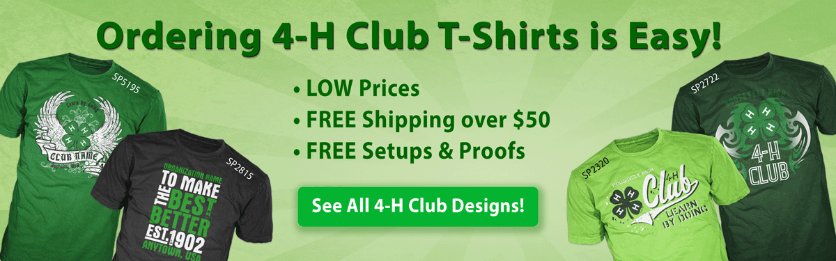 4 H Custom T Shirts 4 H Clubs Classb® Custom T Shirts
