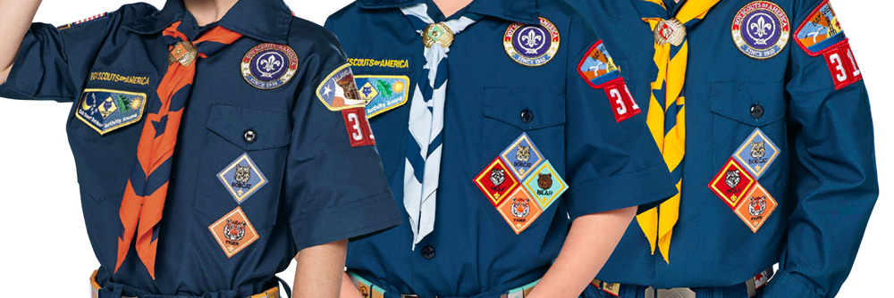 official Cub Scout Uniform with patches