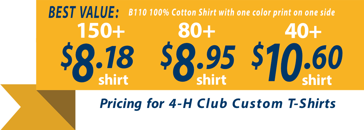 4 H Custom T Shirts 4 H Clubs Classb® Custom Apparel And Products