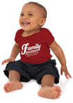 Baby wearing a custom Family Reunion toddler t-shirt